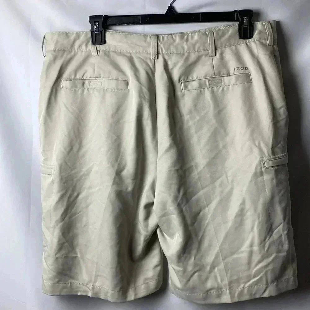 IZOD GOLF CLASSIC MENS SIZE 40 LIGHT TAN GOLF SHORT‎ GOOD CLEAN CONDITION